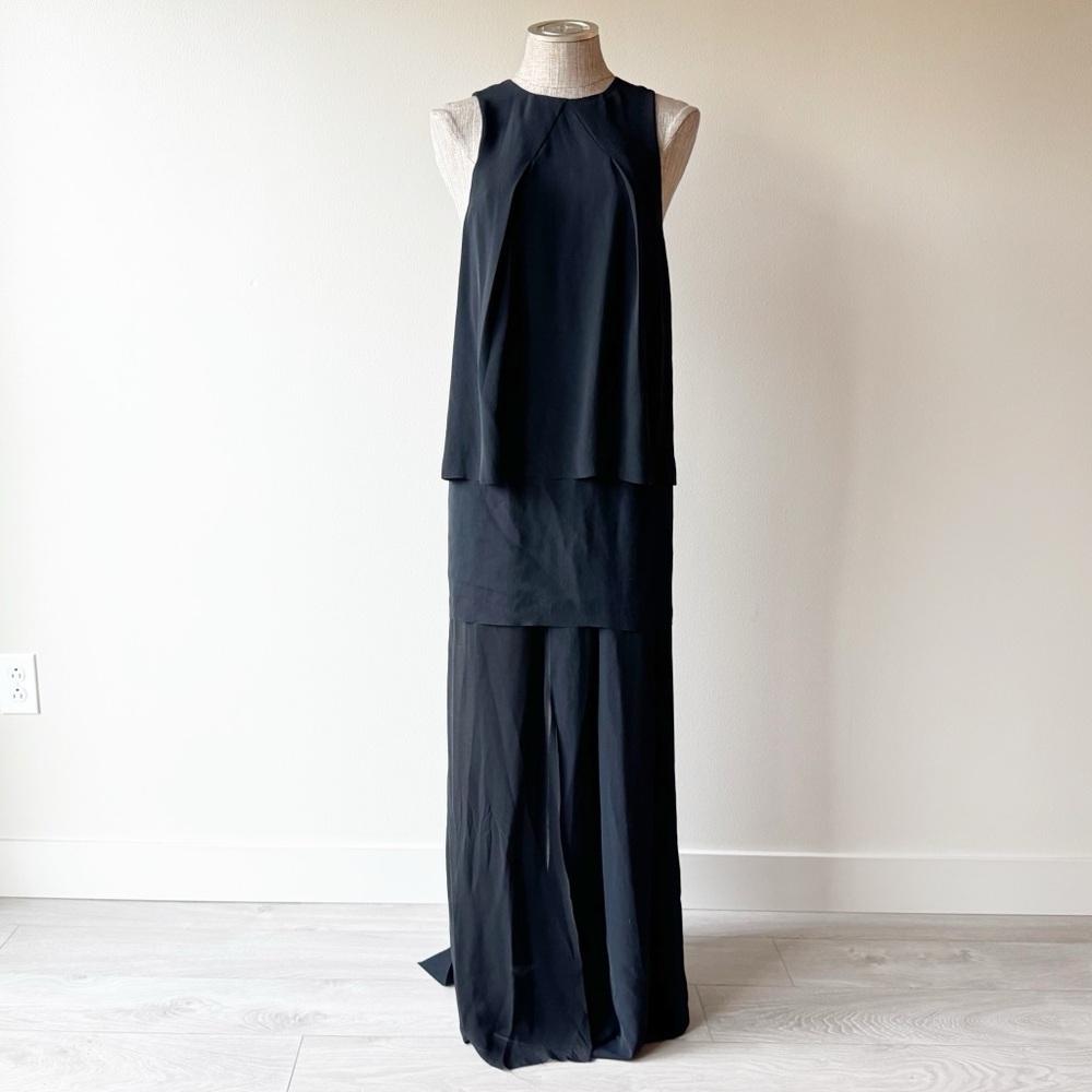 Acne Studios Black Layered Column Dress